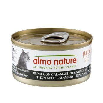 12x70g Almo Nature HFC tonhal & tintahal aszpikban nedves macskatáp kép