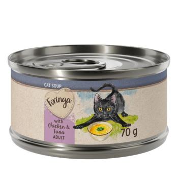 12x70g Feringa Csirke & tonhal macskaleves nedves macskatáp kép