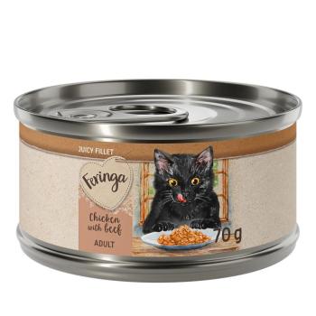 12x70g Feringa Juicy Fillet Csirke & marha nedves macskatáp kép