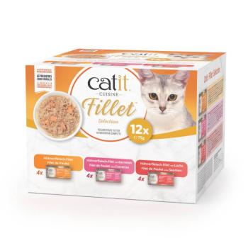 12x75g Catit Cuisine Filet csirke mix nedves macskatáp kép
