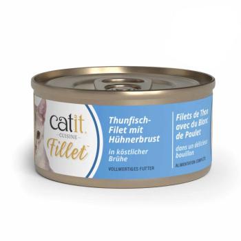 12x75g Catit Cuisine tonhalfilé nedves macskatáp kép