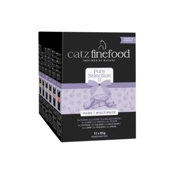 12x80/85g catz finefood Pure Collection tasakos nedves macskatáp vegyes csomag kép