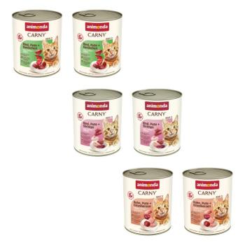 12x800g animonda Carny Adult szárnyas- & marhaválogatás nedves macskatáp kép