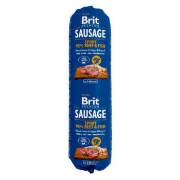 12x800g Brit kutyaszalámi nedves kutyatáp - Marha & hal kép