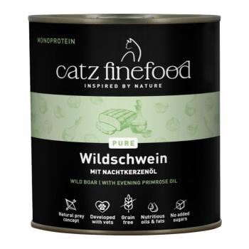 12x800g catz finefood Pure vaddisznó nedves macskatáp kép
