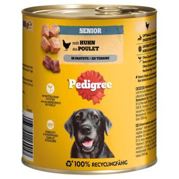 12x800g Pedigree Céassic nedves kutyatáp - Senior csirke pástétomban kép