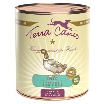 12x800g Terra Canis Kacsa, natúr rizs, cékla, körte nedves kutyatáp kép