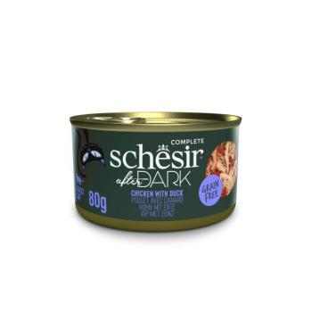 12x80g Schesir After Dark csirke & kacsa nedves macskaeledel kép