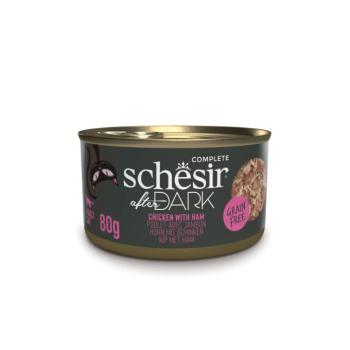 12x80g Schesir After Dark csirke & sonka nedves macskaeledel kép