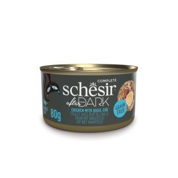 12x80g Schesir After Dark csirke & tojás nedves macskaeledel kép