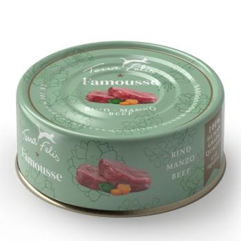 12x80g Terra Felis Famousse marha nedves macskatáp kép