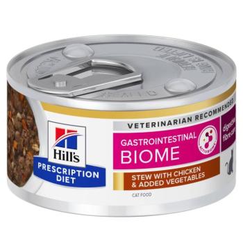 12x82g Hill's Prescription Diet Feline Gastrointestinal Biome csirke & zöldség nedves macskatáp kép
