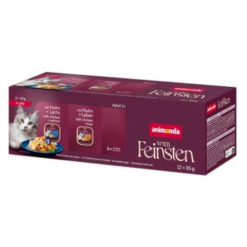 12x85g animonda vom Feinsten Adult aszpikban nedves macskaeledel