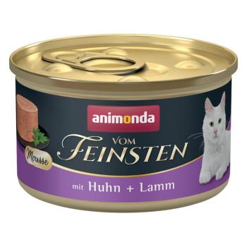 12x85g animonda Vom Feinsten Adult Csirke & bárány nedves macskatáp kép