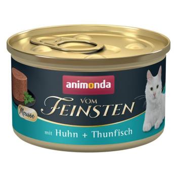 12x85g animonda Vom Feinsten Adult Csirke & tonhal nedves macskatáp kép