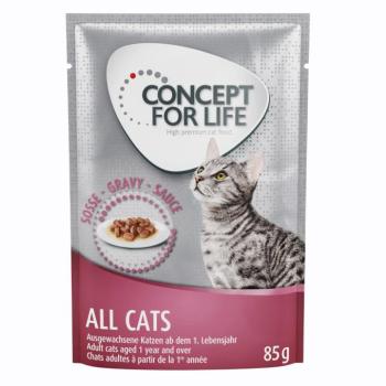 12x85g Concept for Life All Cats szószban- száraztáphoz kiegészítés kép