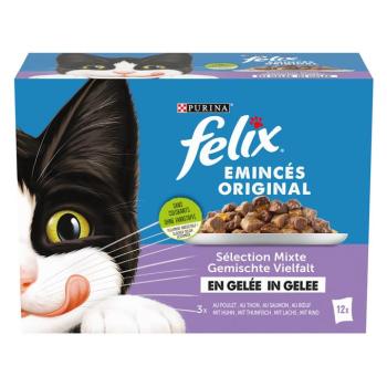 12x85g Felix Original aszpikban vegyes válogatás nedves macskatáp kép
