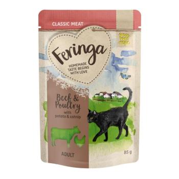 12x85g Feringa tasakos multipack nedves macskatáp - Marha, szárnyas & burgonya kép