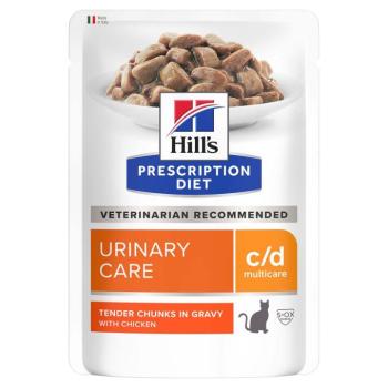 12x85g Hill's Prescription Diet c/d Multicare Urinary Care csirke macskatáp kép