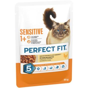 12x85g Perfect Fit Sensitive Csirke nedves macskatáp