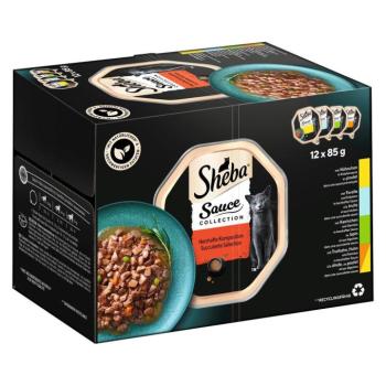 144x85g Sheba Szószos válogatás tálcás nedves macskatáp kép