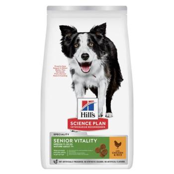 14kg Hill's Science Plan Senior Vitality Mature Adult 7+ Medium csirke & rizs száraz kutyatáp kép