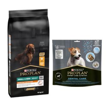 14kg PURINA PRO PLAN Small & Mini Adult száraz kutyatáp+345g snack ingyen
