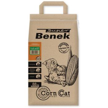 14l (kb. 8,8kg) Super Benek Corn Cat friss fű ilatú macskaalom kép