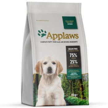 15kg Applaws Puppy Small & Medium Breed csirke száraz kutyatáp kép