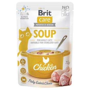 15x75g Brit Care macskaleves, csirke nedves macskatáp kép