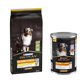 16kg PURINA PRO PLAN All Sizes Light Sterilised száraz kutyatáp+12x400g nedvestáp ingyen kép