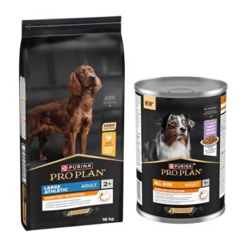 16kg PURINA PRO PLAN Large Athletic Everyday Nutrition száraz kutyatáp+12x400g pulyka nedvestáp ingyen kép