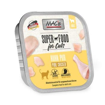 16x100 g MAC's Cat Csirke Pur tálcás nedves macskatáp