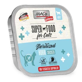 16x100g MAC's Vetcare Cat Sterilizedt csirke nedves macskatáp kép