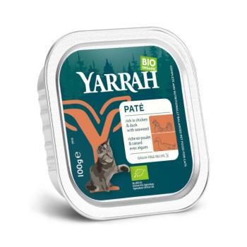 16x100g Yarrah BIO Paté Bio kacsa & bio tengeri alga nedves macskatáp kép