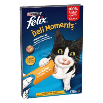 16x10g Felix Deli Moments csirke étrend-kiegészítő eledel macskáknak