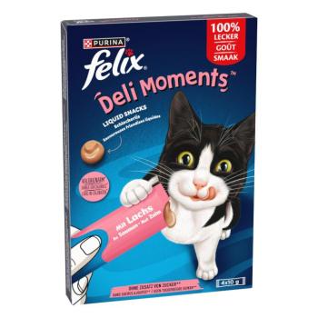 16x10g Felix Deli Moments lazac étrend-kiegészítő eledel macskáknak kép