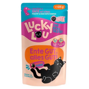 16x125g Lucky Lou Adult Szárnyas & kacsa nedves macskatáp kép