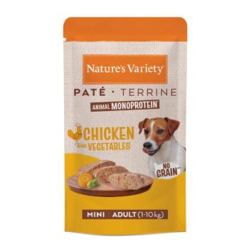 16x150g Nature's Variety Paté No Grain Adult Mini csirke nedves kutyatáp kép