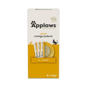 16x15g Applaws csirke krémes finomság gazdaságos csomag, macska snack kép