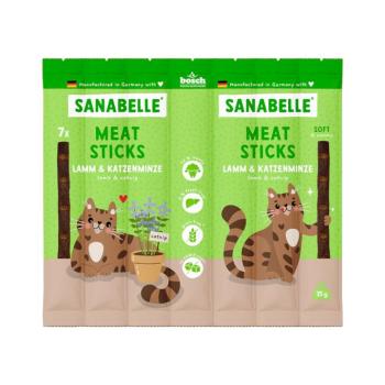 16x35g Sanabelle Meat Sticks Bárány & macskamenta macskasnack kép