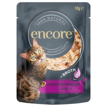 16x70g Encore Csirkemell & kacsa tasakos nedves macskatáp kép