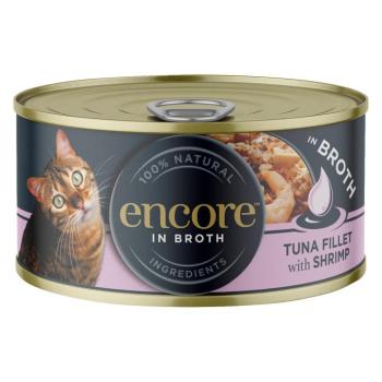 16x70g Encore Tonhal & garnélarák konzerv nedves macskatáp kép