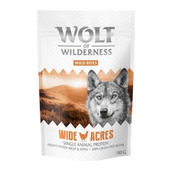 180g Wolf of Wilderness Wild Bites kutyasnack - Wide Acres - csirke kép