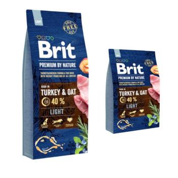 18kg Brit Premium by Nature Light száraz kutyatáp 15+3 ingyen kép