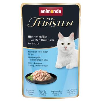 18x50g animonda Vom Feinsten Adult Csirkefilé + fehér tonhal szószban nedves macskaeledel kép