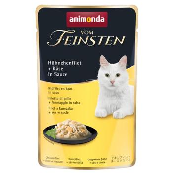 18x50g animonda Vom Feinsten Adult Csirkefilé + sajt szószban nedves macskaeledel kép