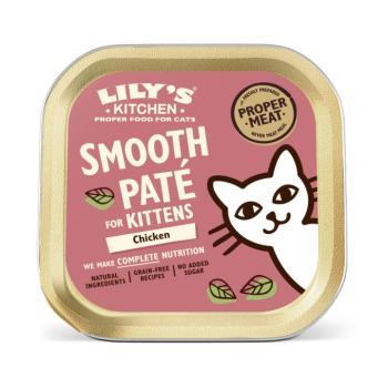 19x 85g Lily's Kitchen Kitten Smooth Paté Selection csirke nedves macska eledel kép