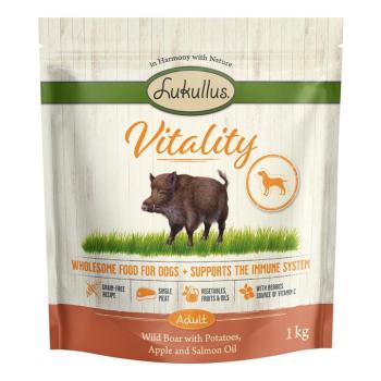1kg Lukullus Vitality immunrendszer: vaddisznó gabonamentes száraz kutyatáp kép