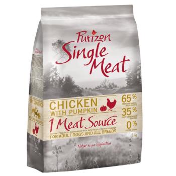 1kg Purizon Single Meat Adult csirke & tök - gabonamentes száraz kutyatáp kép